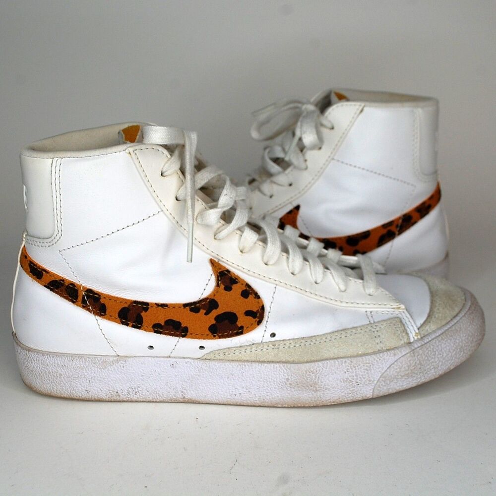 Nike Women's Blazer Mid '77 Leopard Shoes Size 8.5